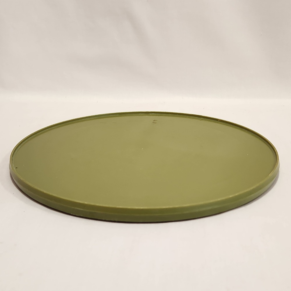Vintage Rubbermaid 2709 Avocado Green 10" Lazy Susan Turntable Kitchen Organizer